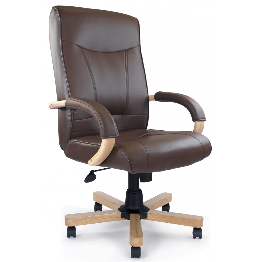 Troon Leather Faced Executive Chair